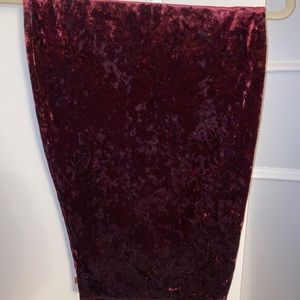 Velvet skirt